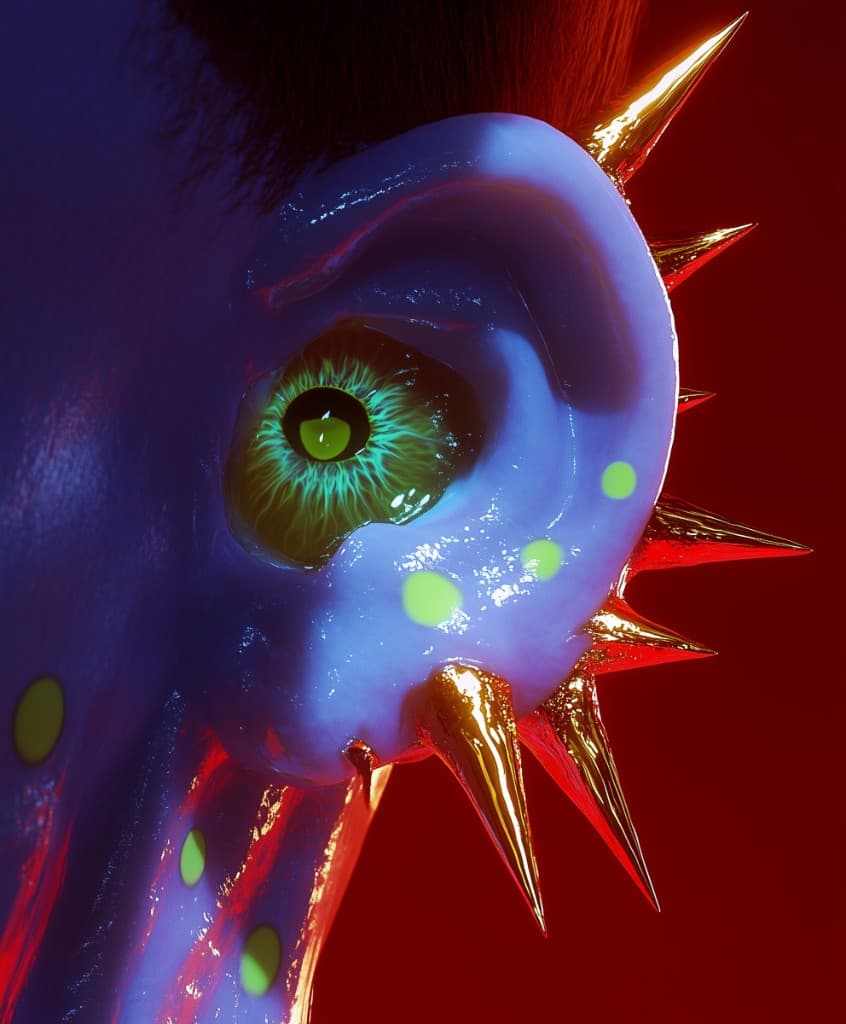 Digital Fashion Week — Spike Eye earring