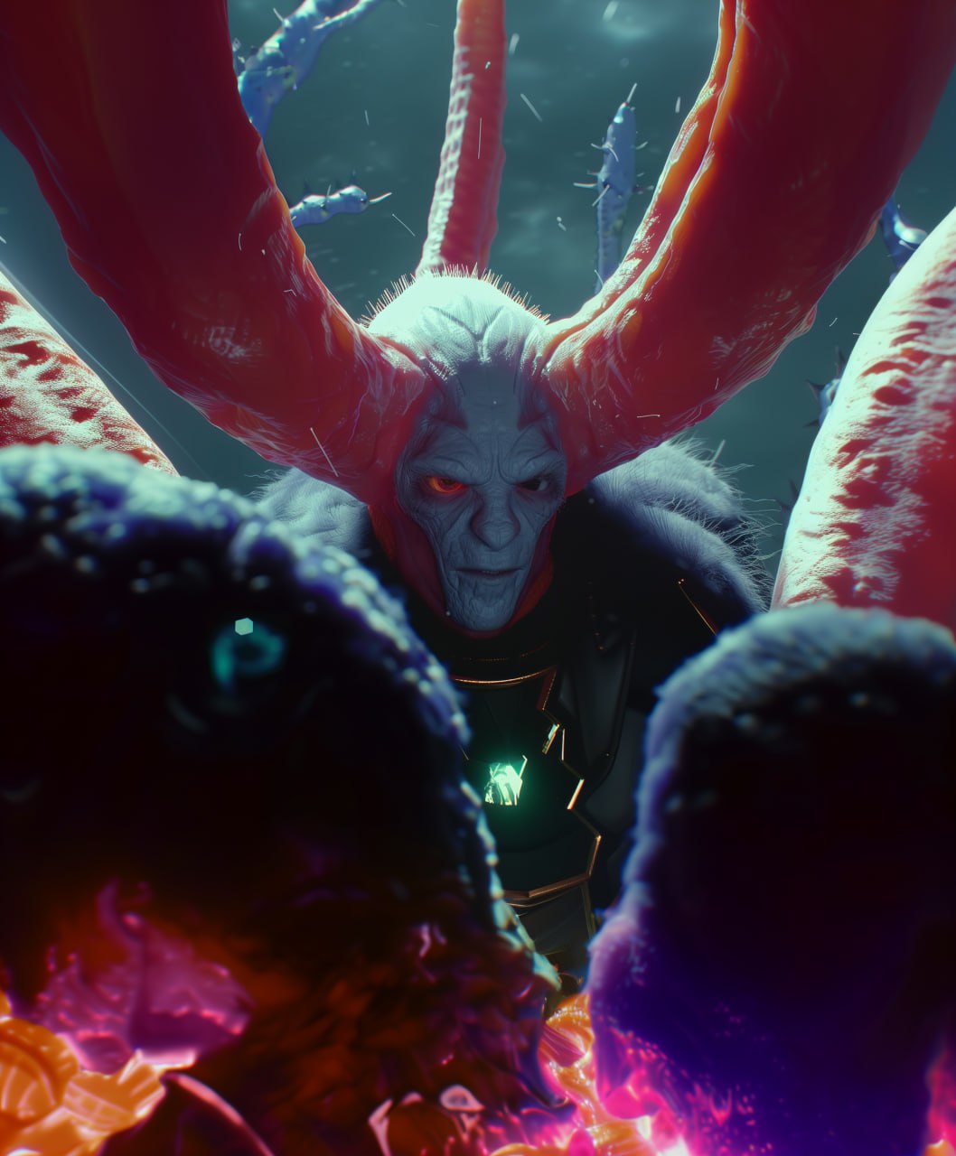horned deity