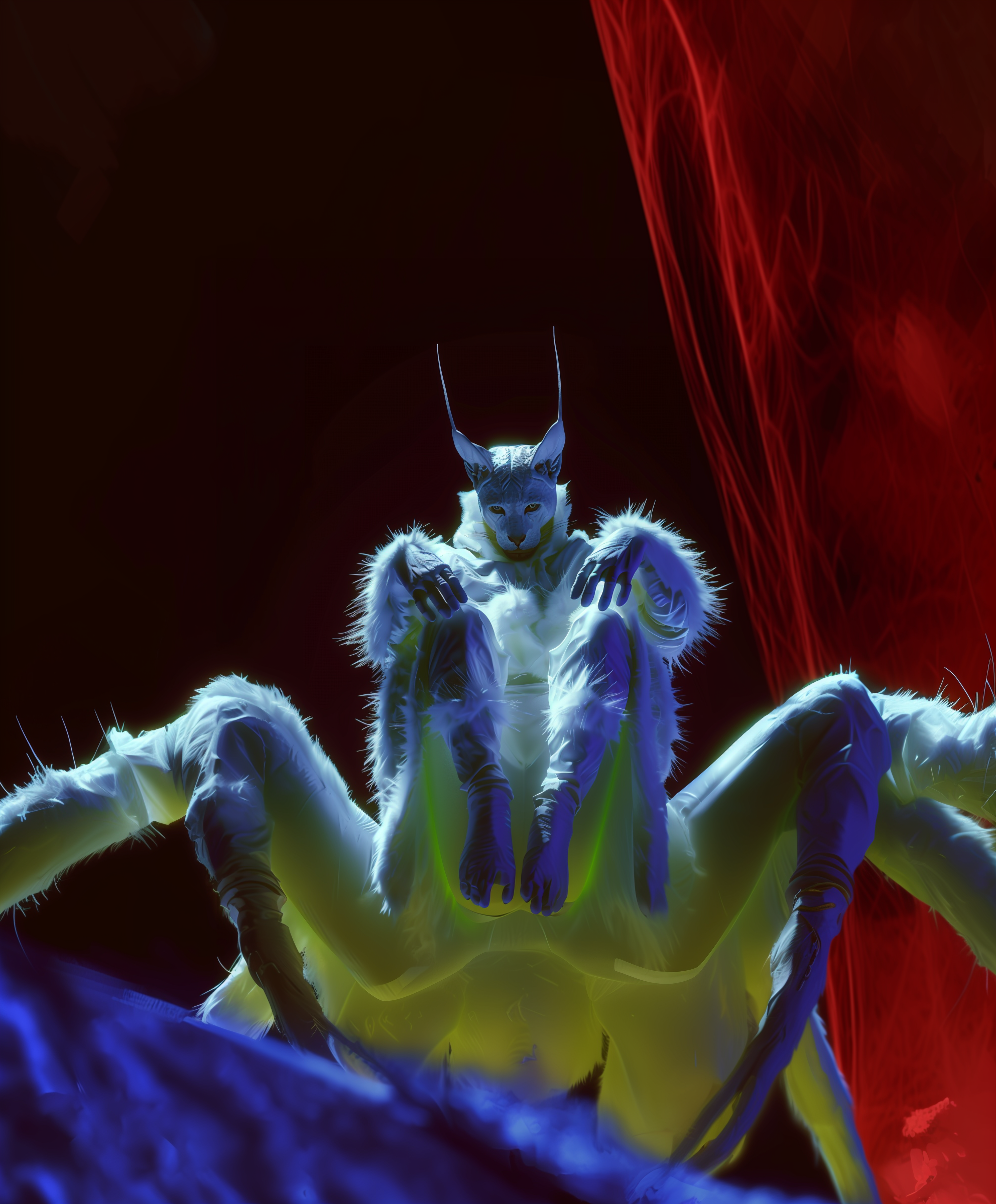 cyan fur